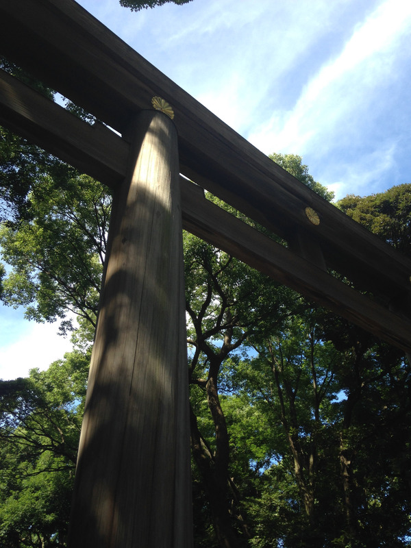 wooden temple gate