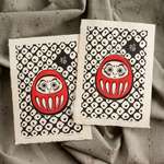 Two overlapping daruma prints, showing slightly different registration accuracy.